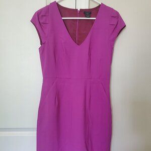J. Crew Size 4 purple magenta fitted dress